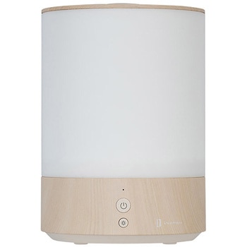 上部給水式 超音波加湿器 ライト付-Premium WOOD- グレージュウッド/ホワイトウッド ライフオンプロダクツ