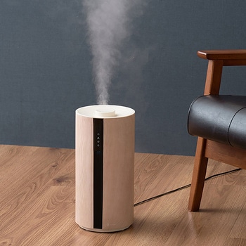 上部給水超音波式加湿器 -Premium WOOD- グレージュウッド/ホワイトウッド ライフオンプロダクツ