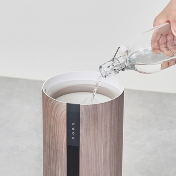 上部給水超音波式加湿器 -Premium WOOD- グレージュウッド/ホワイトウッド ライフオンプロダクツ