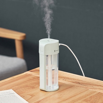 USB給電式 ポップLEDライト加湿器 ミントグリーン/モカ ライフオンプロダクツ