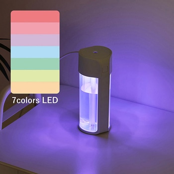 USB給電式 ポップLEDライト加湿器 ミントグリーン/モカ ライフオンプロダクツ