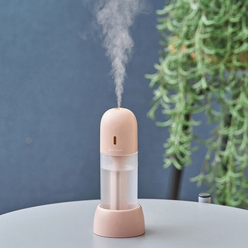 充電式3WAY ポータブル加湿器 スタンド付 モカ/ペールレッド/ホワイト ライフオンプロダクツ