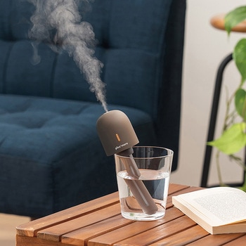 充電式3WAY ポータブル加湿器 スタンド付 モカ/ペールレッド/ホワイト ライフオンプロダクツ