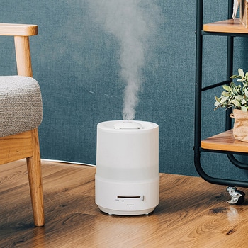 上部給水 超音波式アロマ加湿器 キャメル/ホワイト - ライフオンプロダクツ