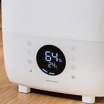 28畳対応 上部給水ハイブリッド式 大噴霧 アロマ加湿器 リモコン付 ホワイト ライフオンプロダクツ