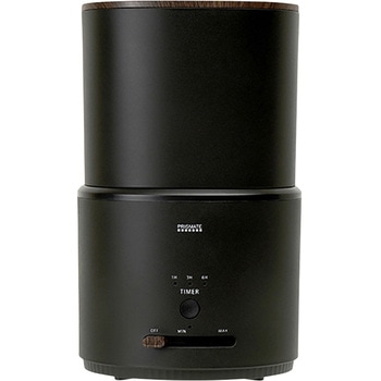 キレイなミストで加湿するダブル抗菌 上部給水 超音波式加湿器 ブラック/ライトベージュ ライフオンプロダクツ