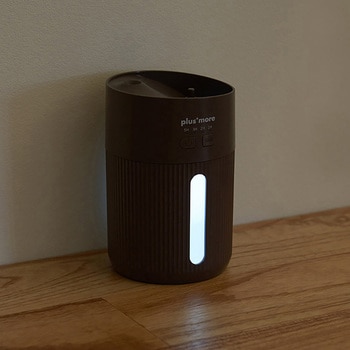 倒れても水がこぼれにくい 充電式コードレス 上部給水 加湿器 モカ/ペールレッド/ホワイト ライフオンプロダクツ