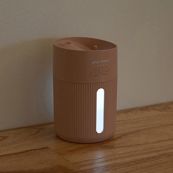 倒れても水がこぼれにくい 充電式コードレス 上部給水 加湿器 モカ/ペールレッド/ホワイト ライフオンプロダクツ