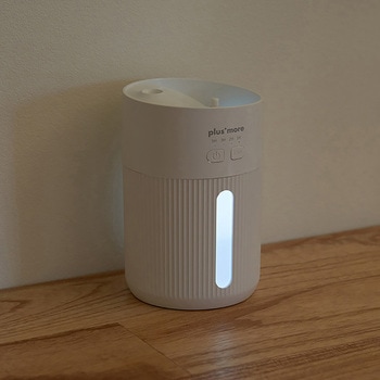 倒れても水がこぼれにくい 充電式コードレス 上部給水 加湿器 モカ/ペールレッド/ホワイト ライフオンプロダクツ