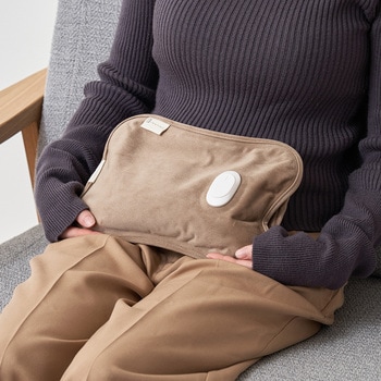 カバーなしで使える 蓄熱式湯たんぽ アイボリー/モカ/スモーキーピンク ライフオンプロダクツ