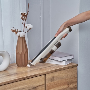 自立式 コードレス スティッククリーナー オフホワイト ライフオンプロダクツ