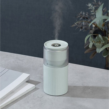 充電式 ムードライト 加湿器 ミントグリーン/モカ ライフオンプロダクツ