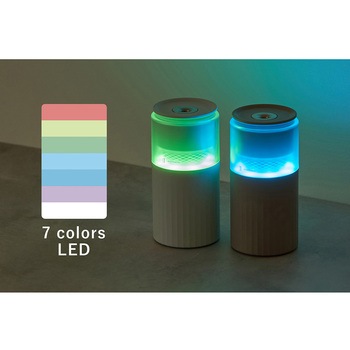充電式 ムードライト 加湿器 ミントグリーン/モカ ライフオンプロダクツ