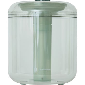 充電式 miniクリア加湿器 LEDライト付 ミントグリーン/スモーキーピンク/ホワイト ライフオンプロダクツ