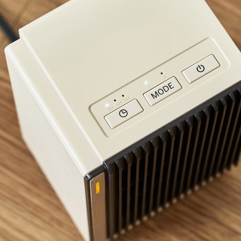 セラミックファンヒーター -Premium WOOD- ブラックウッド/ホワイトウッド ライフオンプロダクツ