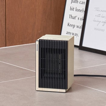 セラミックファンヒーター -Premium WOOD- ブラックウッド/ホワイトウッド ライフオンプロダクツ