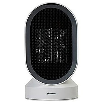 首振り機能付 セラミックヒーター&ファン キャメル/ホワイト ライフオンプロダクツ