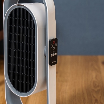 3Dセラミックヒーター&ファン リモコン付 キャメル/ホワイト ライフオンプロダクツ