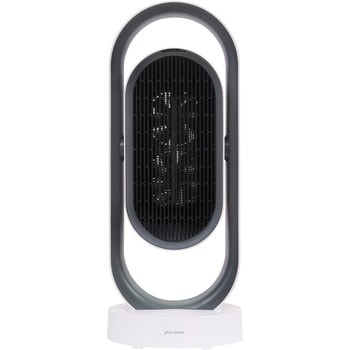 3Dセラミックヒーター&ファン リモコン付 キャメル/ホワイト ライフオンプロダクツ