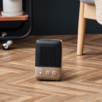 人感センサー付 セラミックファンヒーター キャメル/グレージュ/オフホワイト ライフオンプロダクツ