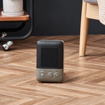 人感センサー付 セラミックファンヒーター キャメル/グレージュ/オフホワイト ライフオンプロダクツ