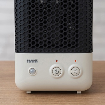 人感センサー付 セラミックファンヒーター キャメル/グレージュ/オフホワイト ライフオンプロダクツ