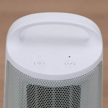 首振り機能付 セラミックファンヒーター キャメル/ホワイト ライフオンプロダクツ