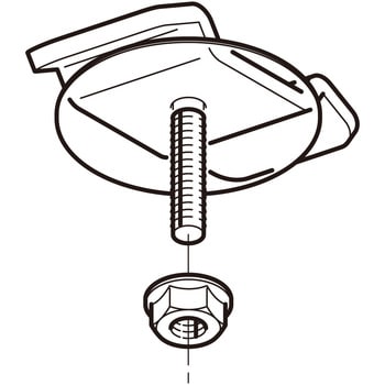 DK1-4 開口下向き用器具取付金具 1個 ネグロス電工 【通販モノタロウ】