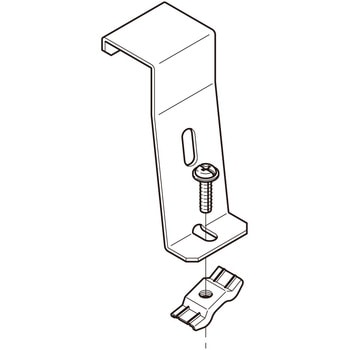 分割式下面対応振れ止め金具 ネグロス電工