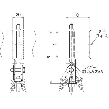 リップみぞ形鋼用吊り金具 ネグロス電工