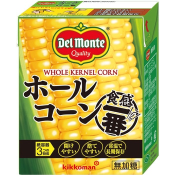 キッコーマン ホールコーン食感一番 380g x6 デルモンテ