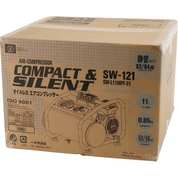 SW-L11MPF-01 エアコンプレッサ 静音モデル SK11 オイルレス SW-L11MPF-01 エアコンプレッサ 静音モデル SK11 オイルレス