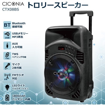 CTX08BS トロリースピーカー 1台 CICONIA 【通販モノタロウ】