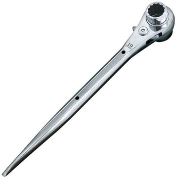 ラチェットレンチ19/24 ストレート MUST TOOL 両口ラチェットレンチ