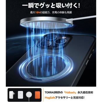 TORRAS - UPRO Ostand Pro Case for iPhone 15 Pro MAX [ Black] TORRAS