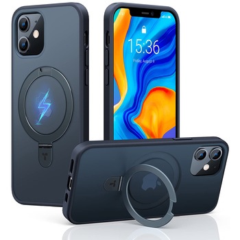 Torras -  UPRO Ostand Case for iPhone 12/12 Pro [ Black ] - TORRAS