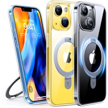 Torras -  UPRO Ostand Clear Case for iPhone 14/13 [ Clear ] TORRAS