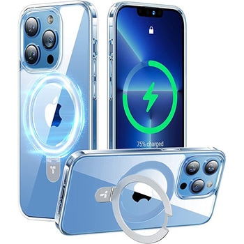 Torras -  UPRO Ostand Clear Case for iPhone 13 Pro Max [ Clear ] TORRAS