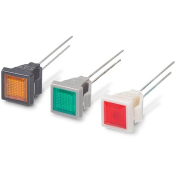 表示灯 LEDブラケット 角型 レンズ7×7mm フラットレンズ サトーパーツ