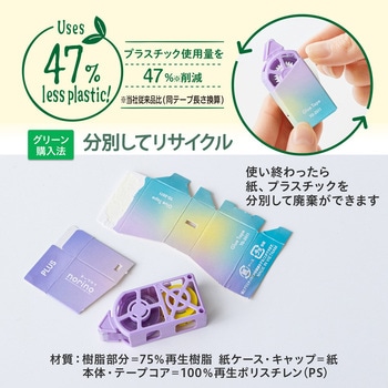 ノリノ 紙ケース入りテープのり プラス