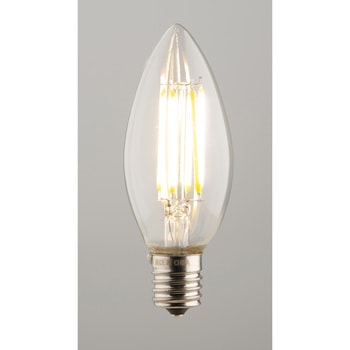 LED フィラメント シャンデリア型E17 クリア - キシマ