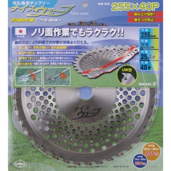 刈払機用チップソー ナイスウェーブ サンピース