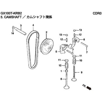 14711-Z0D-000 GX100T-KRB2 インレットバルブ 1個 ホンダ 【通販モノタロウ】