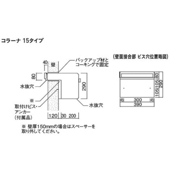 埋込ポスト コラーナ15 UNISON(ユニソン)