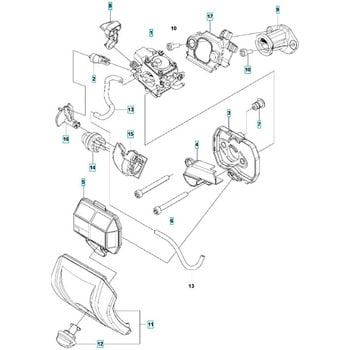 ゼノア エンジンチェーンソー GZ2700T 部品 キャブレタおよびエアフィルター ゼノア チェーンソー関連部品 【通販モノタロウ】