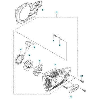 ゼノア エンジンチェーンソー GZ2800T 部品 スターター ゼノア