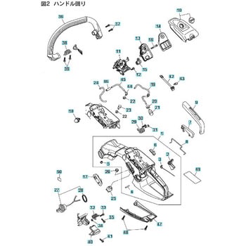 579308302 ゼノア エンジンチェーンソー GZ330 部品 ハンドル 1個 