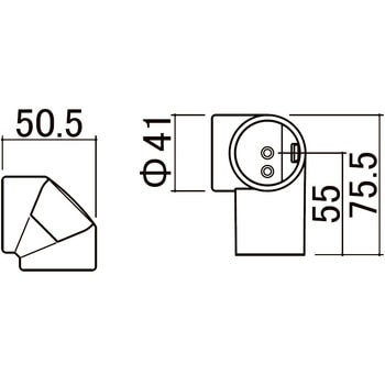 手すりラウンドタイプ L字ブラケット TOSTEM(LIXIL)