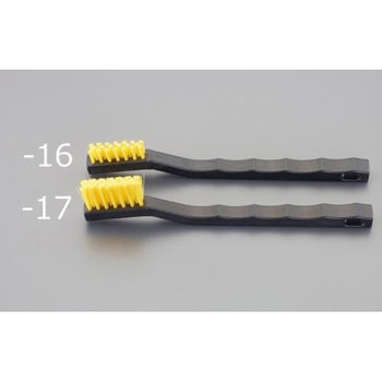 6.4x35mm 樹脂ハンドルブラシ(ESD/ナイロン) エスコ