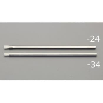 5.0x158mm精密用ブラシ(扁平形・ナイロン・ステンレス柄 エスコ